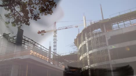 digital animation of buildings under construction 4k