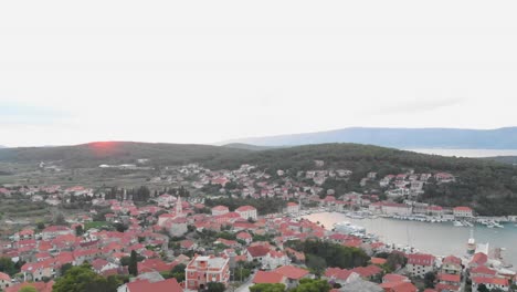 Famous-City-of-Jelsa,-on-Hvar-Dalmatia-Island,-in-Croatia