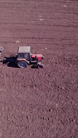 preparing soil for planting new crop, agriculture concept