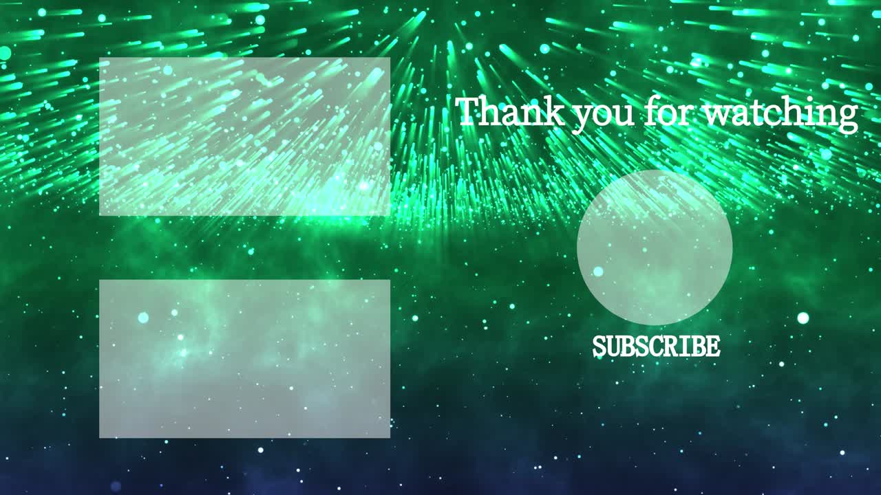 환상적인 라이트 엔드 카드 엔딩 스크린 모션 그래픽