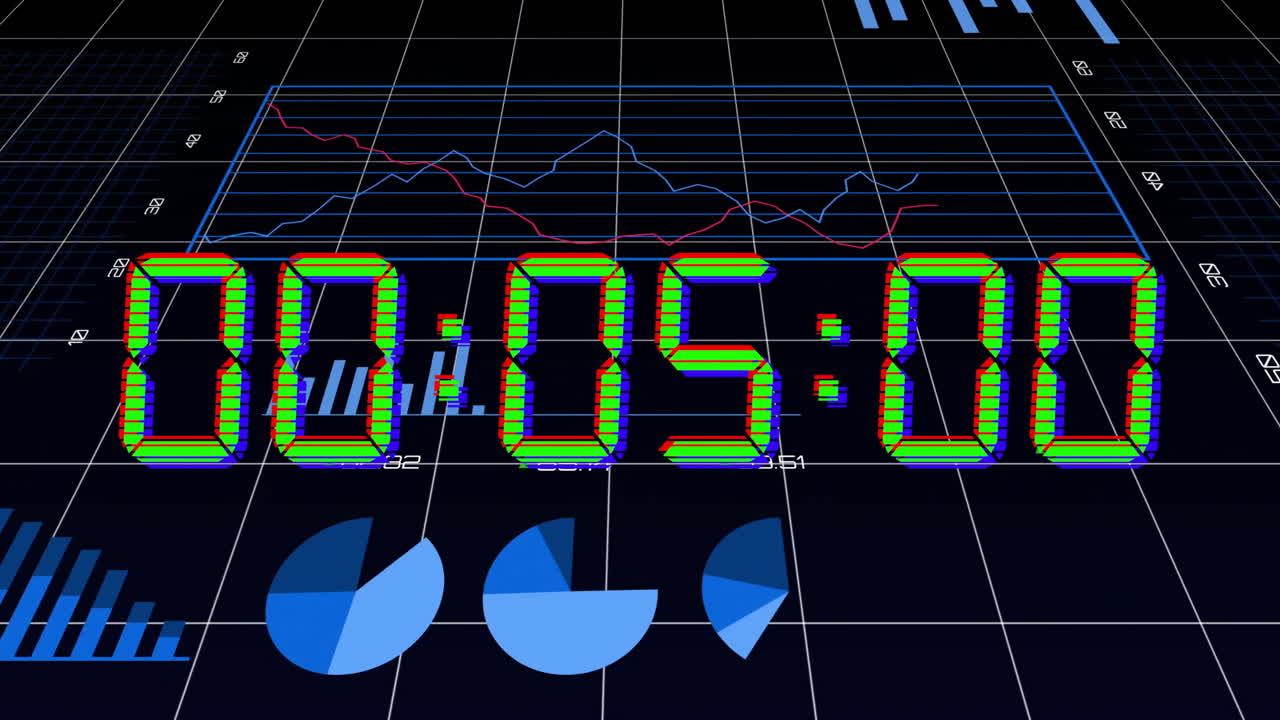 타이머 및 그리드에 대한 금융 데이터 처리의 애니메이션