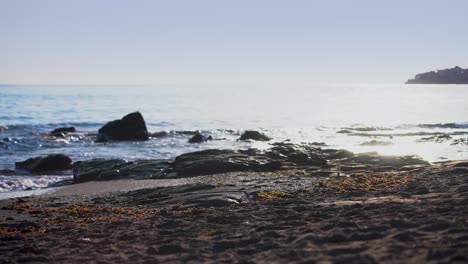 Leerer-Strand-In-Zeitlupe