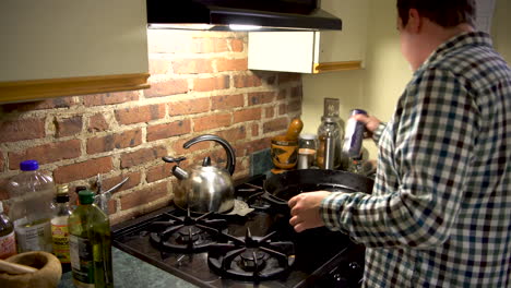 stupid white male doing a terrible job at cooking