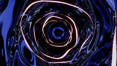 abstract liquid tunnel art