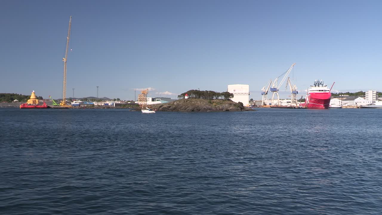 노르웨이 스타방에르 항구. 유럽-1