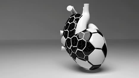 heart shaped soccer ball 3d model