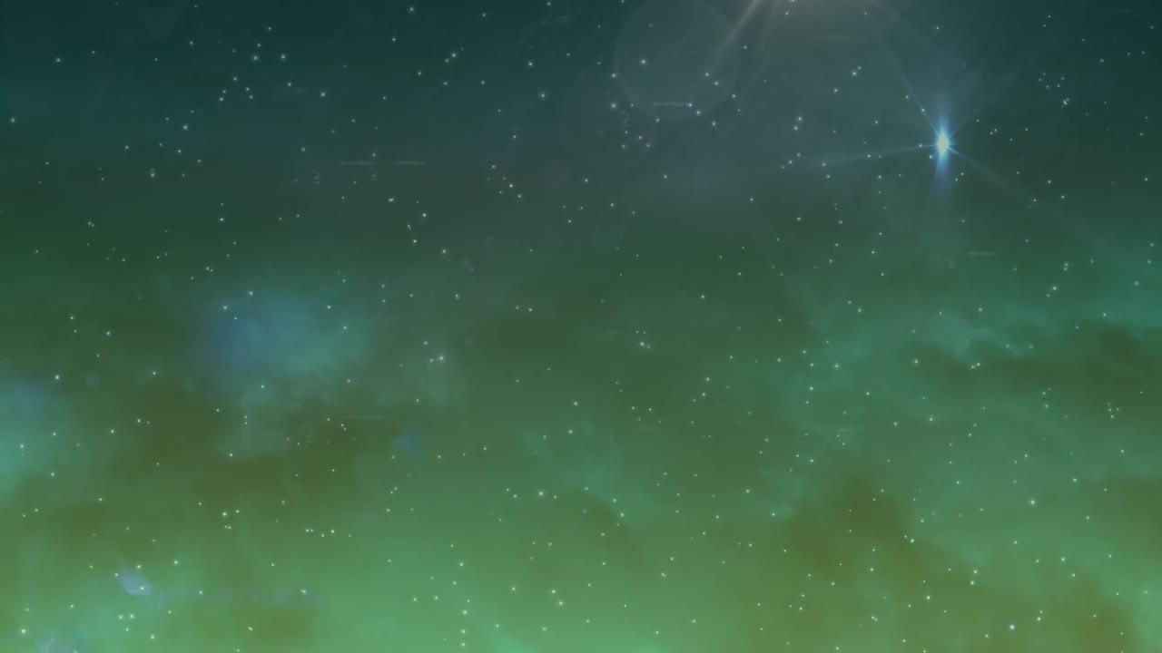 밤하늘의 수학 방정식에 대한 크리스마스 별의 애니메이션