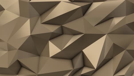 gold abstract low poly triangle field