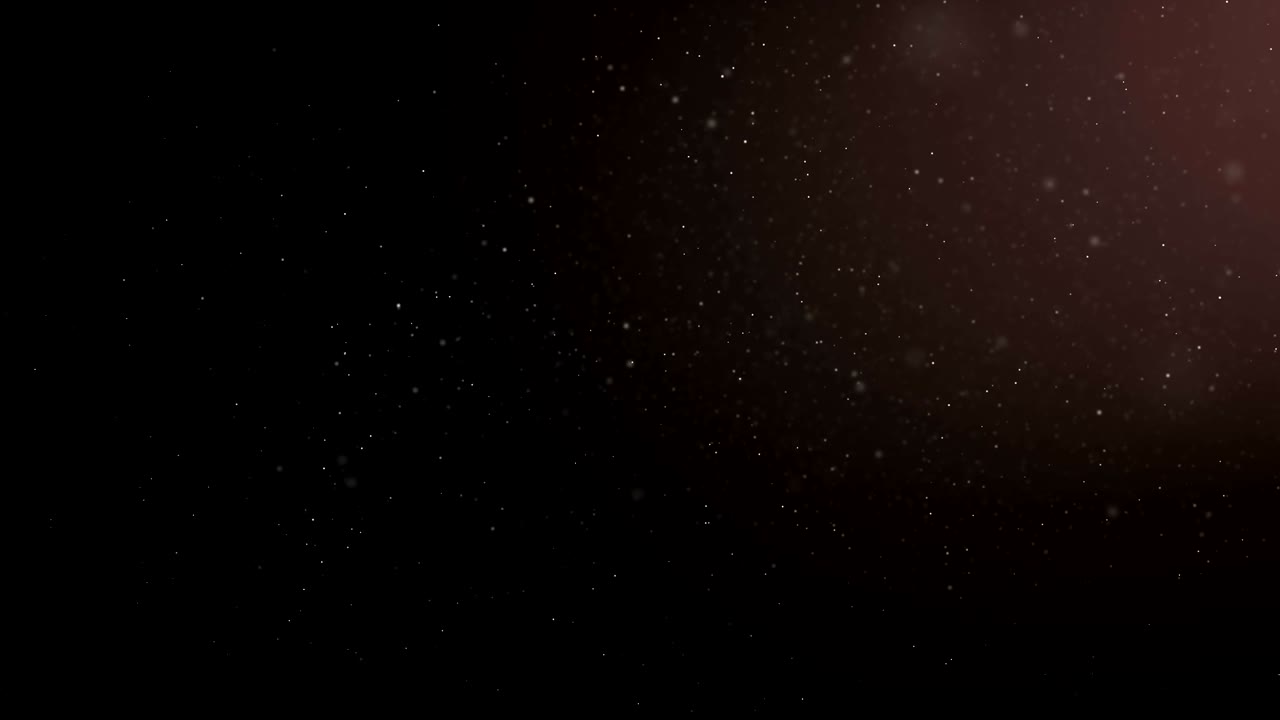 검은색 배경에서 유기 먼지의 날아다니는 입자