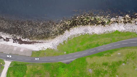 Ballygally-En-La-Carretera-De-La-Costa-De-Antrim-En-Irlanda-Del-Norte