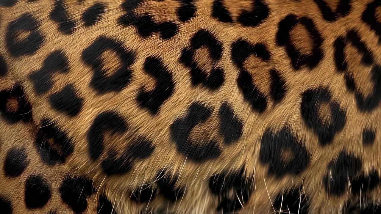 Beautiful and detailed leopard fur texture with its characteristic rosettes pattern, creating a seamless and visually appealing repeating design