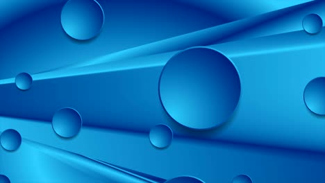 fondo de movimiento corporativo abstracto azul brillante con círculos