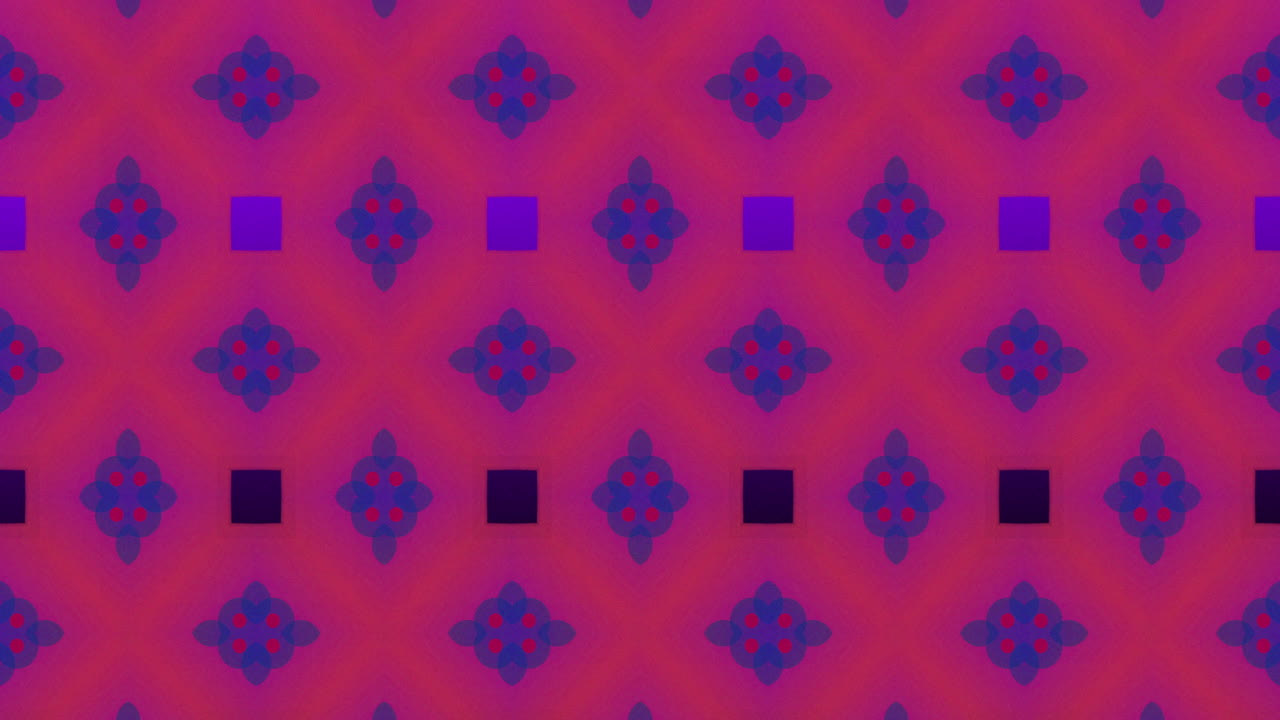 animación de varios cuadrados contra un fondo púrpura