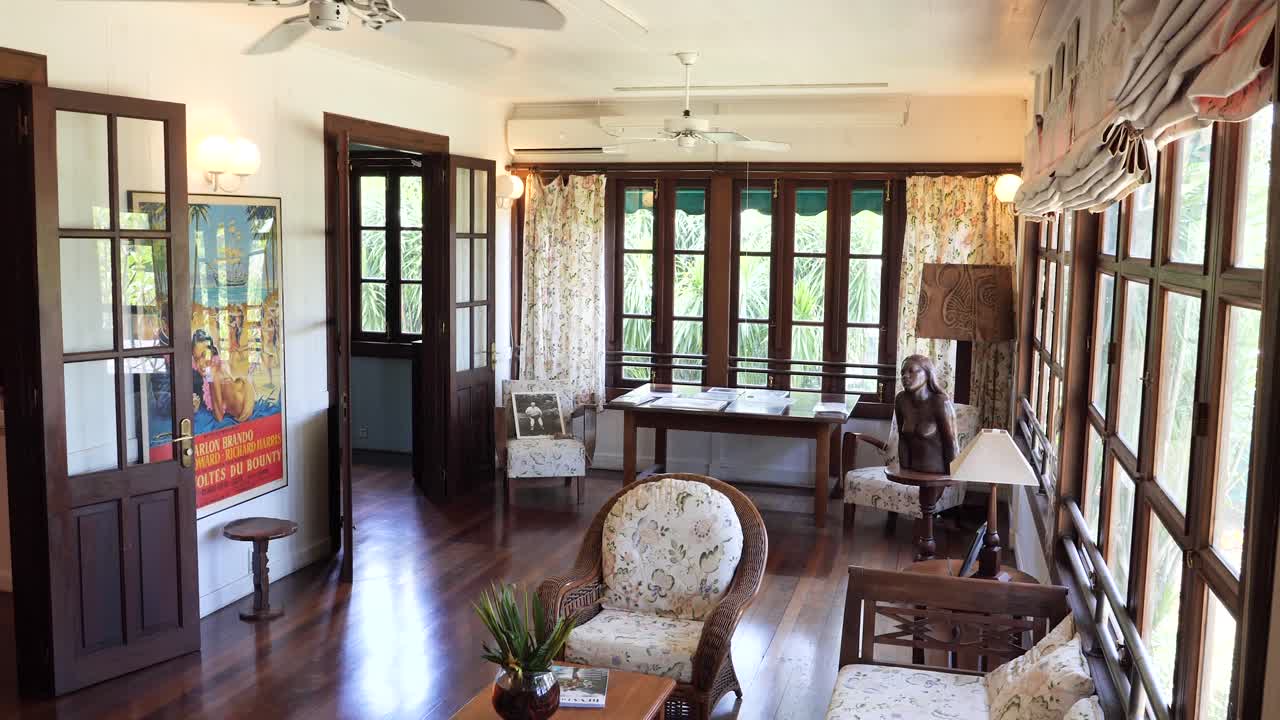 Home of the writer James Norman Hall in Papeete, Tahiti.