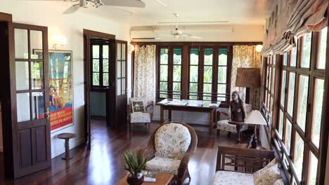 home of the writer james norman hall in papeete, tahiti.