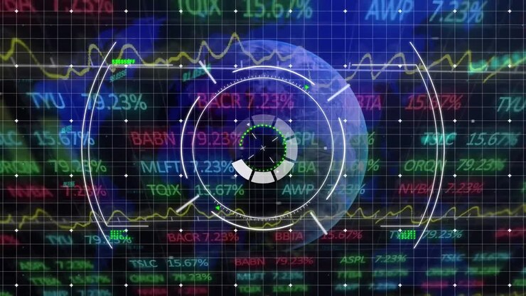 Animation of data processing over grid