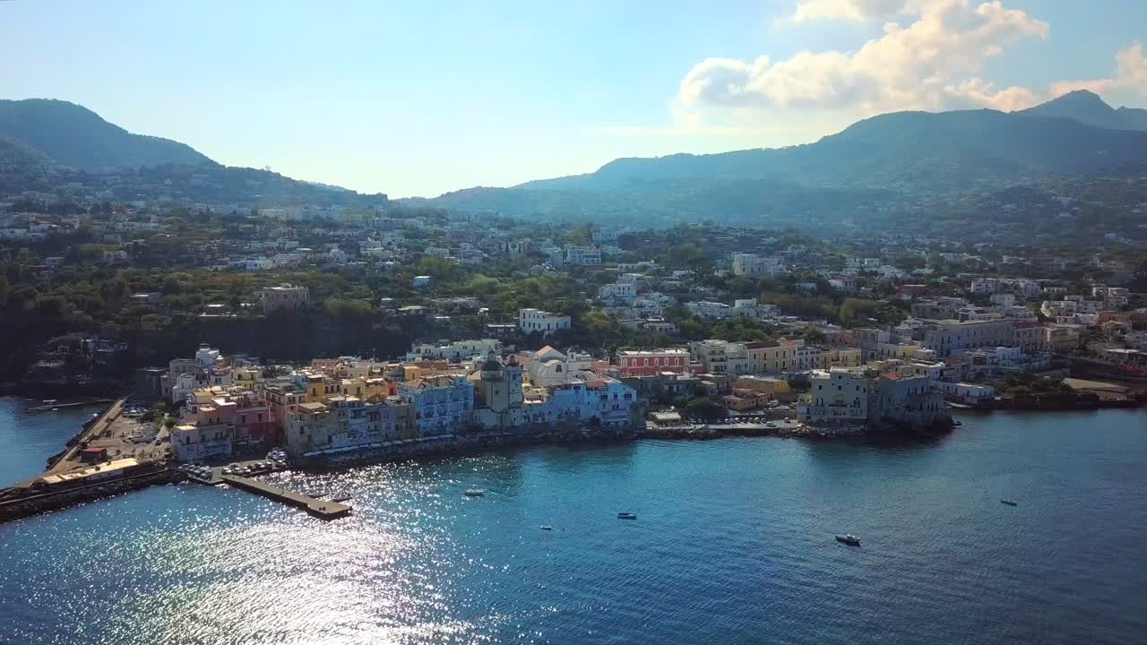 filmagem de drone ischia itália