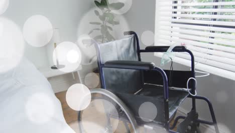 animation of spots over wheelchair