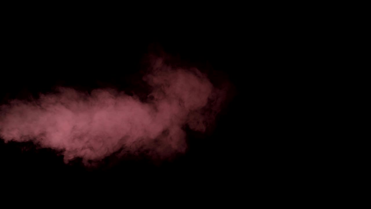Fumo colorato astratto su sfondo bianco, animazione video Ultra HD 4K