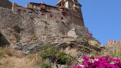 ancient stone fort on a hill
