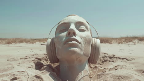 ancient-stone-heads-in-dystopian-desert-setting-wearing-headphones-made-with-generative-art