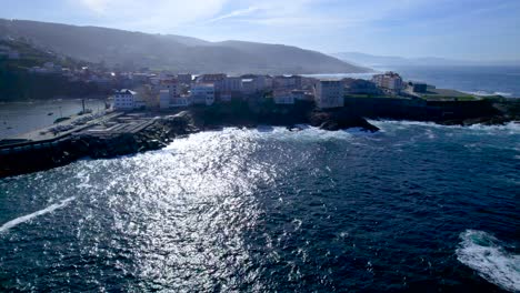 Beach-Port-Caion,-A-Laracha,-Galicia,-Spain