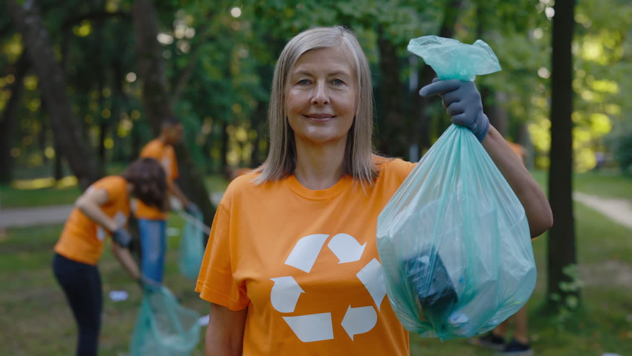 Volunteers Cleaning Up Park