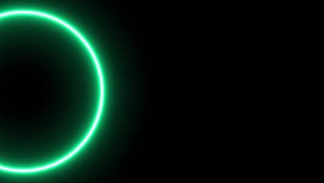 anillo verde brillante animación eléctrica gráficos de movimiento