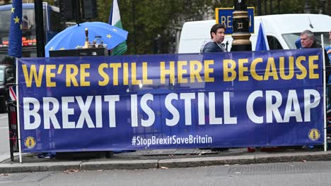 we're still here because brexiit is still crap, london, united kingdom