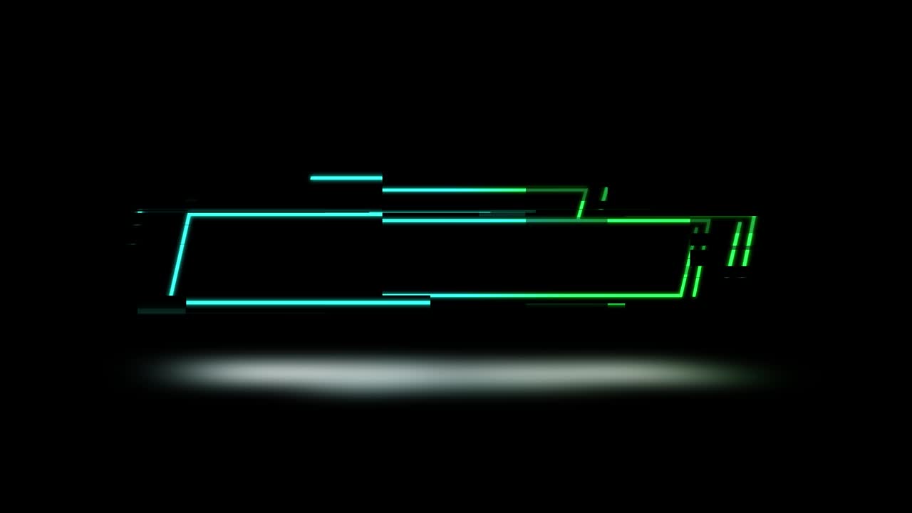 Abstract Neon Banner Design