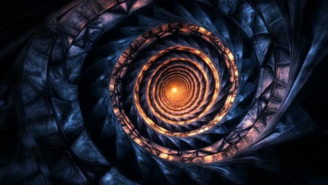 abstract spiral fractal art