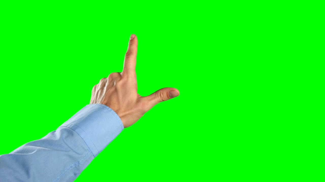 디지털 스크린 4k를 만지는 남자의 손