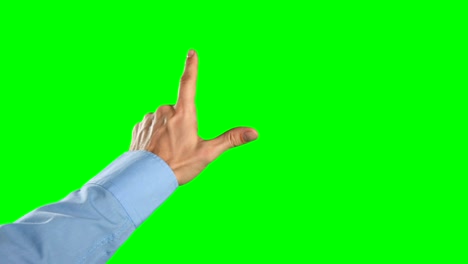 la mano de un hombre tocando la pantalla digital 4k