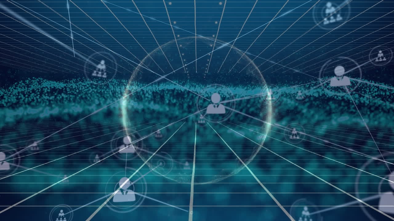 메쉬 및 그리드에 대한 연결 네트워크의 애니메이션