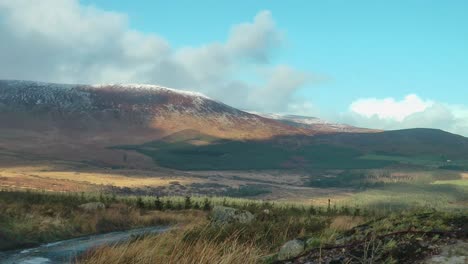 as montanhas comeragh waterford em uma tarde de inverno