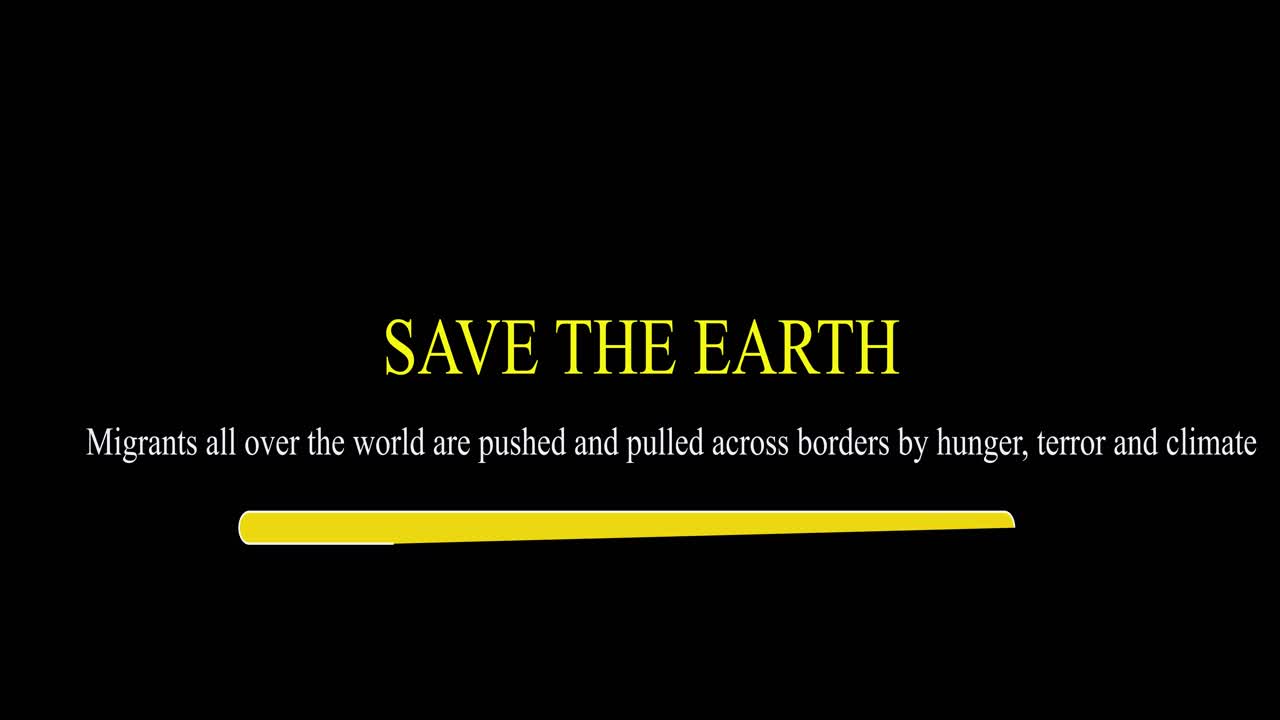 Save the earth climate change campaign