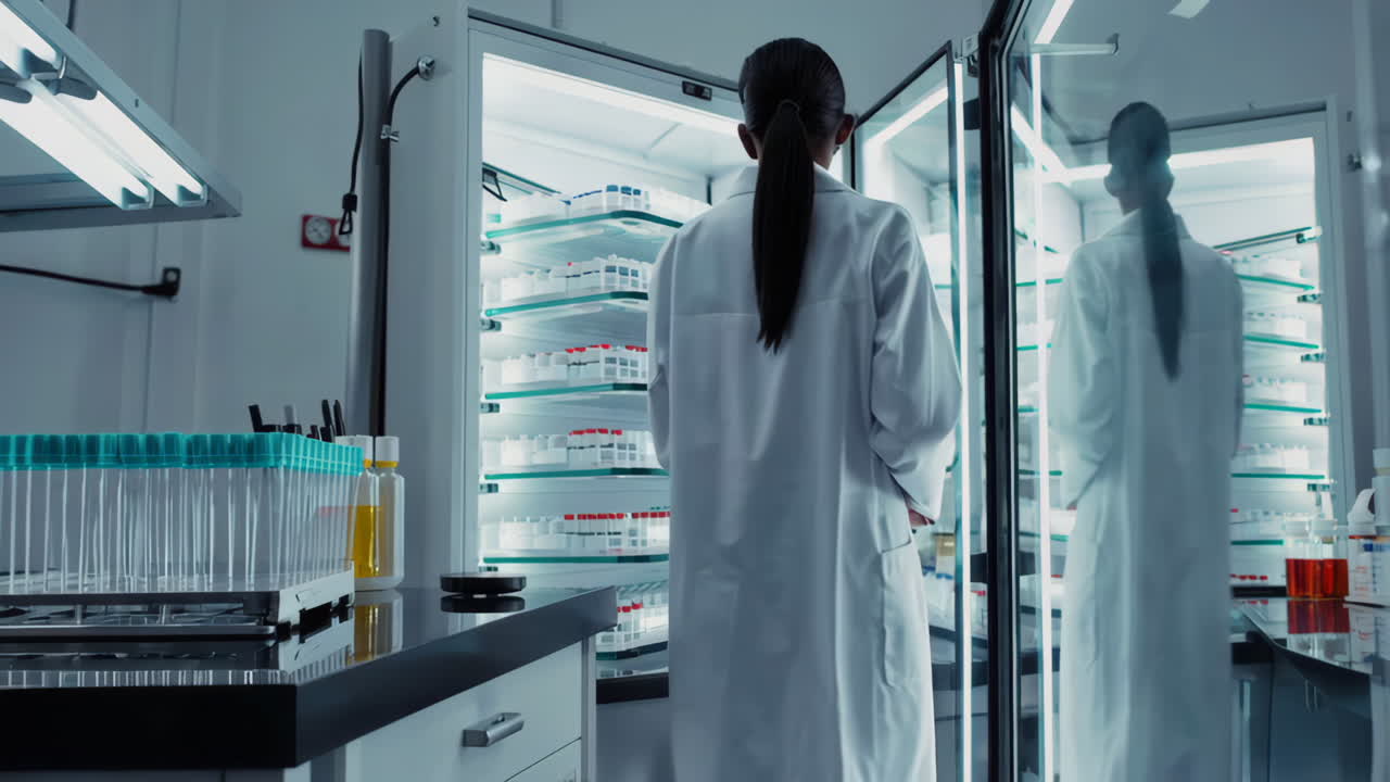 Scienziato che lavora in un laboratorio