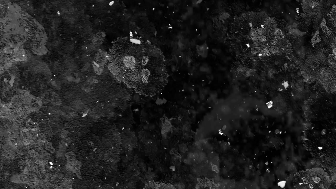 Texture grunge astratta in bianco e nero con particelle fluttuanti