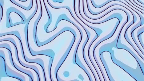 abstract blauw-wit gebogen lijnen patroon