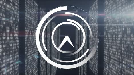 Animation of clock with data and computer processors