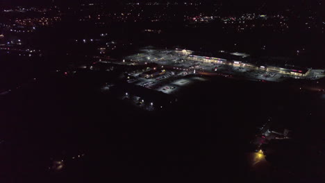 night-aerial-shot-of-small-town