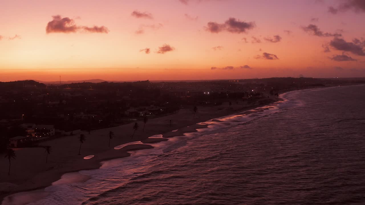 해안 일몰 장면