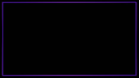 fondo sin costuras abstracto espectro de bucle azul púrpura animación luz fluorescente uv 4k línea de neón brillante modelo de caja de neón web de fondo abstracto. marco sin fondo. aislar