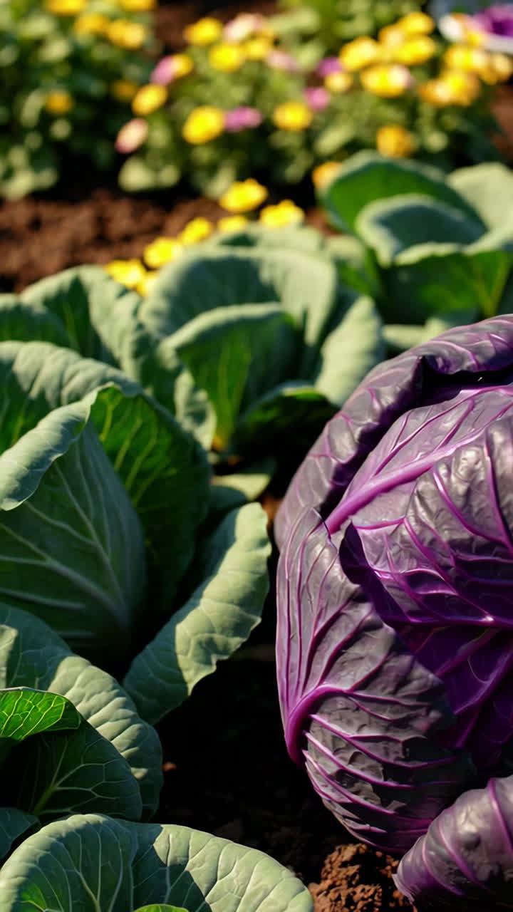 col roja en un jardin