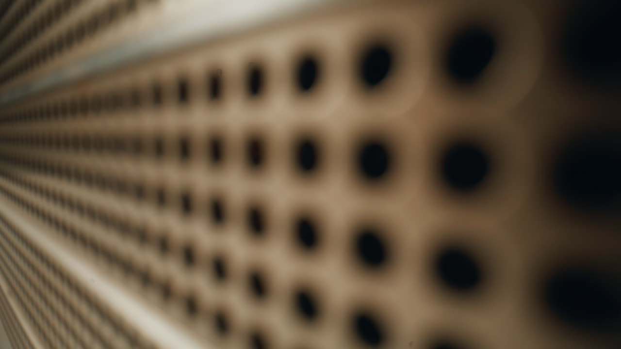 Macro vintage radio texture broadcasting FM station. Closeup vintage device