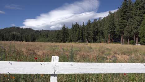 time lapse footage of clouds moving over the mountains and fields near lake tahoe nevada