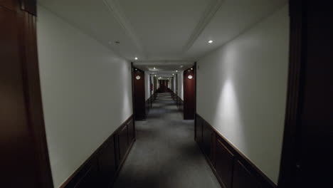 long hotel corridor