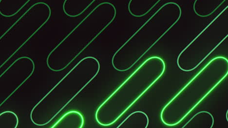 nightclub geometric pattern with neon green light