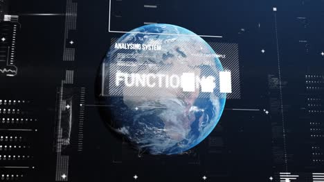 animación de texto y procesamiento de datos en todo el mundo