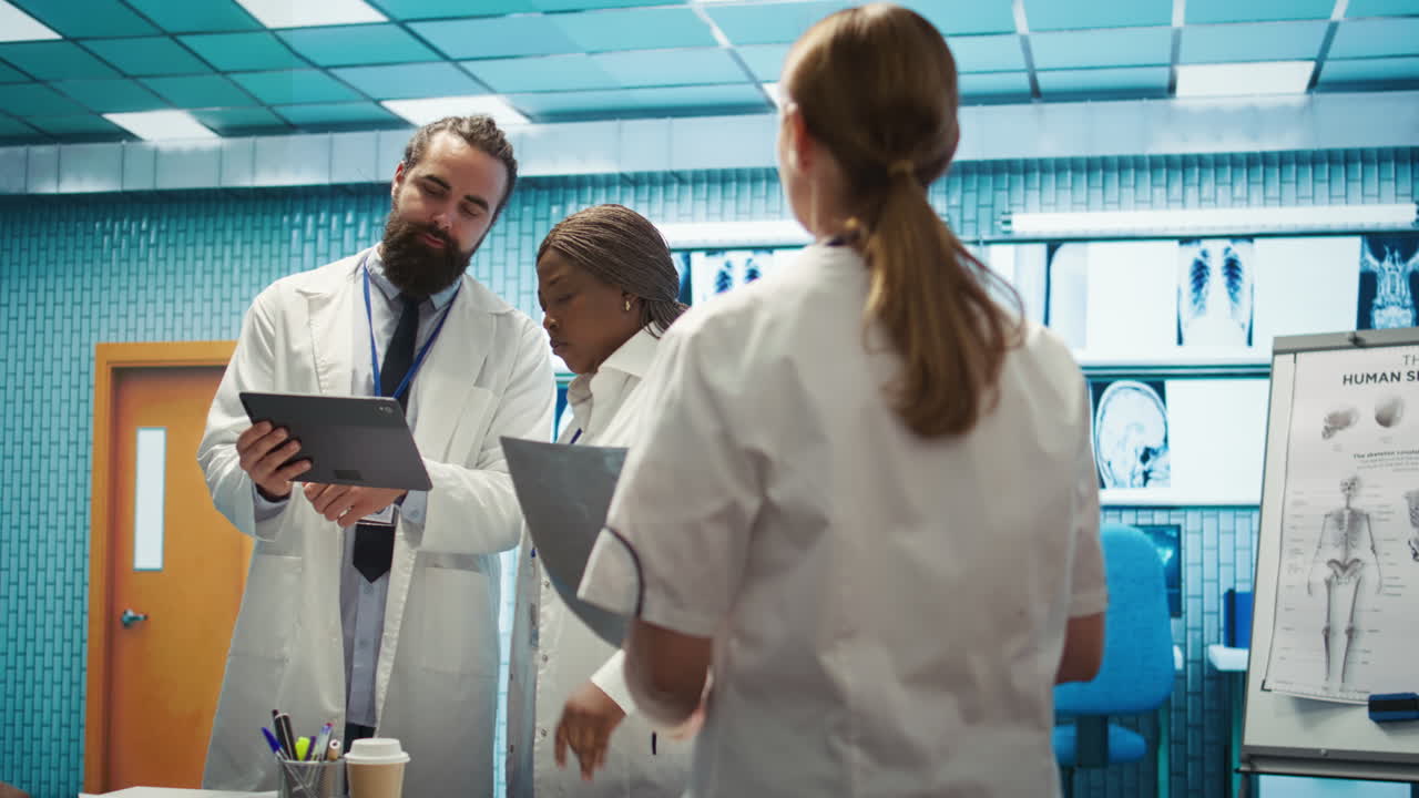 Medical Professionals Discussing X-rays